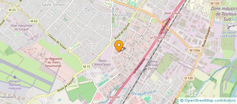 localisation de l'entreprise LES 2 CHARPENTIERS à TOULOUSE