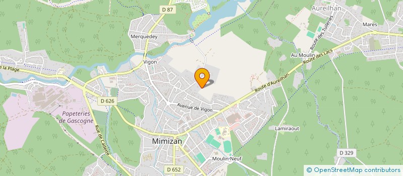 localisation de l'entreprise LES 2 CHEVREUILS  MIMIZAN