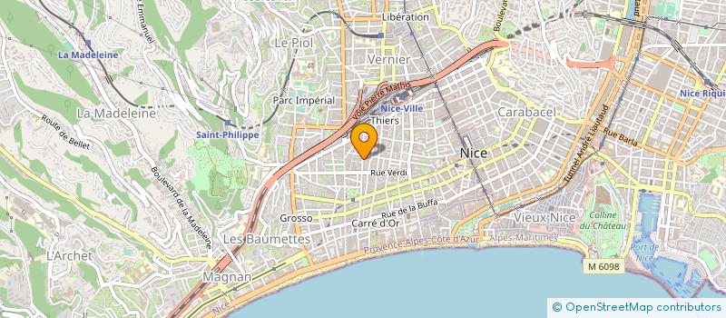 localisation de l'entreprise LES 2 CONTINENTS à NICE