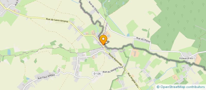 localisation de l'entreprise LES 2 COURANTS  MOUCHIN