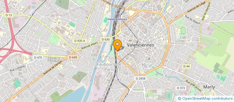 localisation de l'entreprise LES 2 DAME à VALENCIENNES
