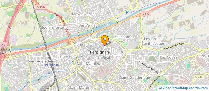 localisation de l'entreprise LES 2 DOIGTS DE LA MAIN  PERPIGNAN