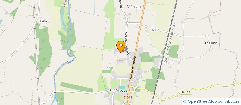 localisation de l'entreprise LES 2 DS  MEREAU