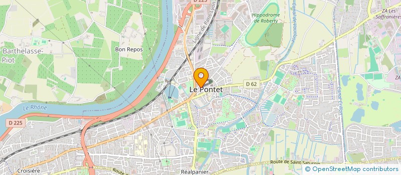 localisation de l'entreprise LES 2 EAUX  LE PONTET