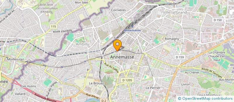 localisation de l'entreprise LES 2 EFFES à ANNEMASSE