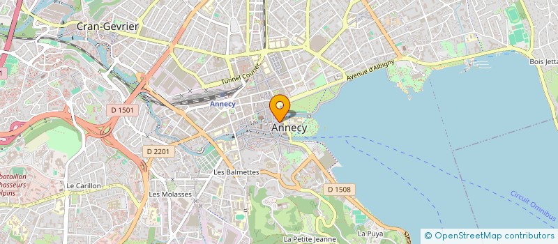 localisation de l'entreprise LES 2 ELLES à ANNECY