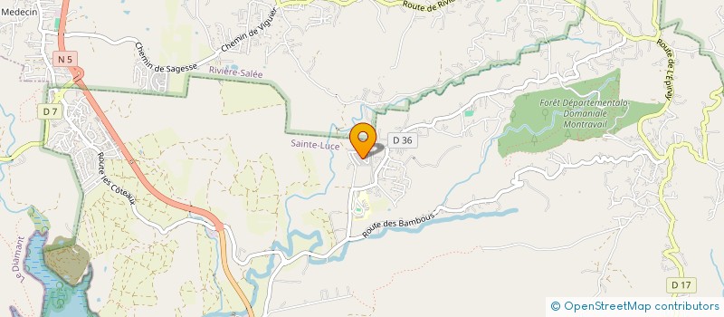 localisation de l'entreprise LES 2 FL  SAINTE-LUCE