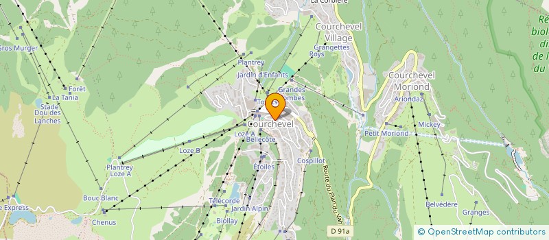 localisation de l'entreprise LES 2 FRERES à COURCHEVEL