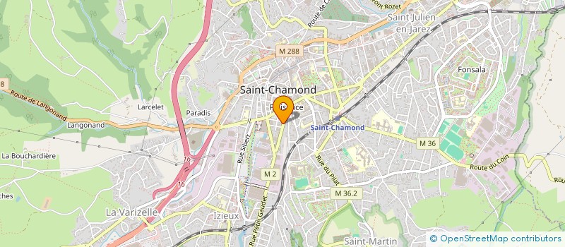 localisation de l'entreprise LES 2 FRERES à SAINT-CHAMOND