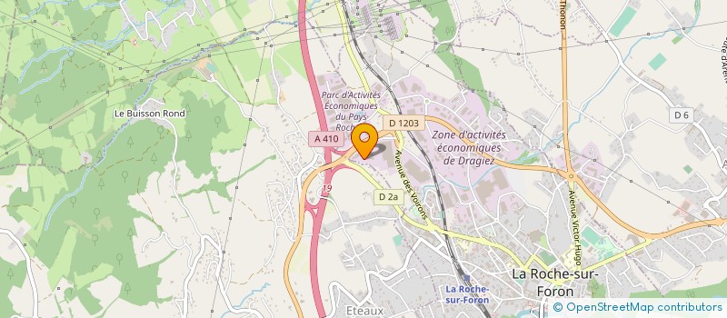 localisation de l'entreprise LES 2 G  LA ROCHE-SUR-FORON