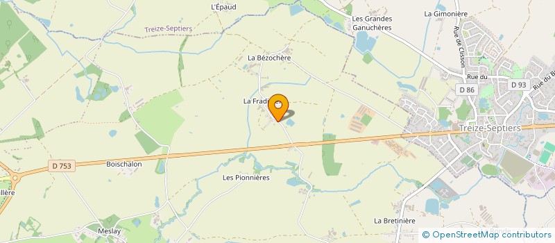 localisation de l'entreprise LES 2 HERMINES à MONTAIGU-VENDEE