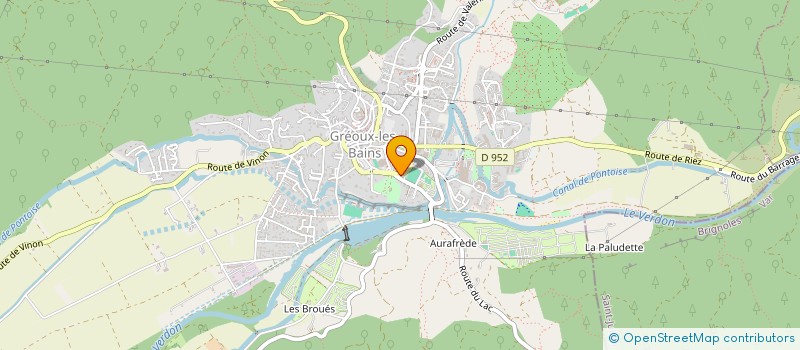 localisation de l'entreprise LES 2 HIRONDELLES  GREOUX-LES-BAINS