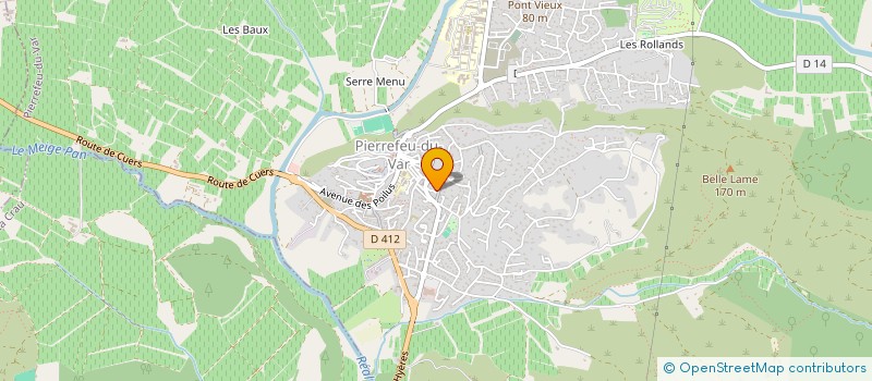 localisation de l'entreprise LES 2 J  PIERREFEU-DU-VAR