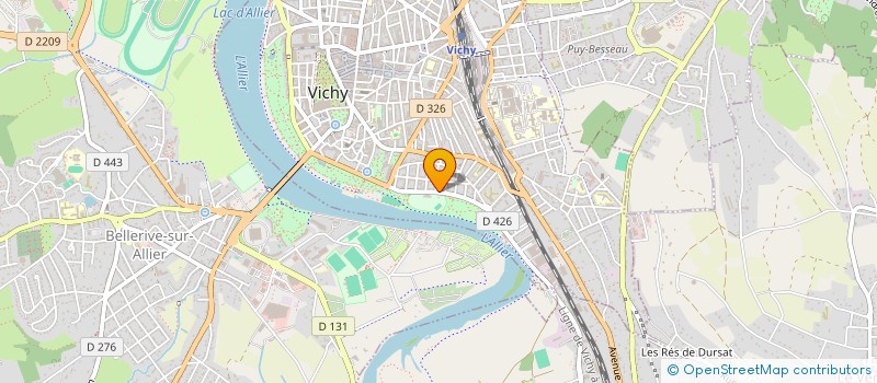 localisation de l'entreprise LES 2 J à VICHY