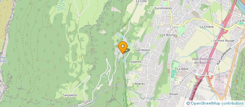 localisation de l'entreprise LES 2 J  CLAIX