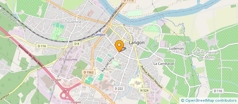 localisation de l'entreprise LES 2 JACQZ à LANGON