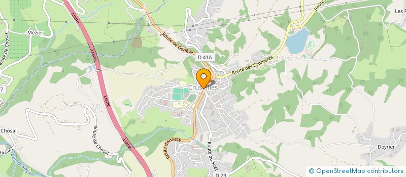 localisation de l'entreprise LES 2 JB  CRUSEILLES