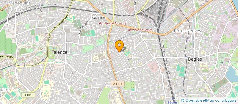 localisation de l'entreprise LES 2 K à BEGLES