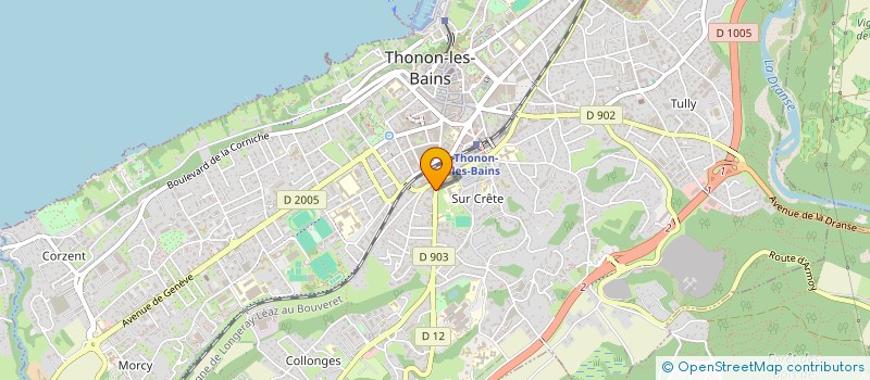localisation de l'entreprise LES 2 L  THONON-LES-BAINS