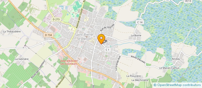 localisation de l'entreprise LES 2 L  SAINT-PIERRE-D'OLERON