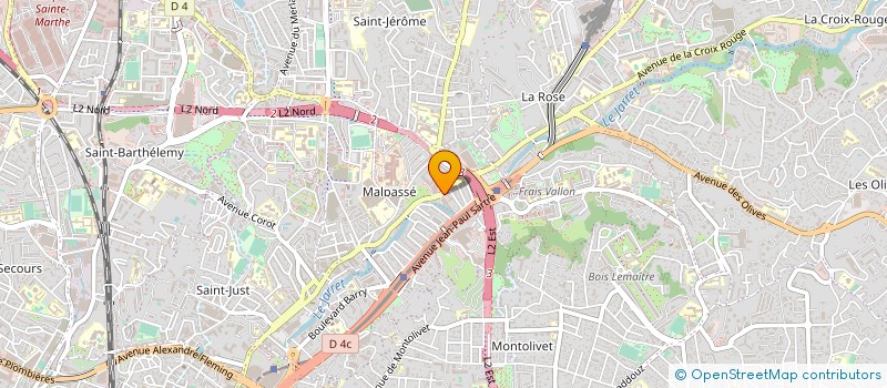 localisation de l'entreprise LES 2 L  MARSEILLE