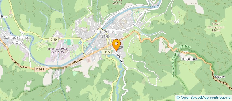 localisation de l'entreprise LES 2 L  SAINT GENIEZ D'OLT ET D'AUBRAC