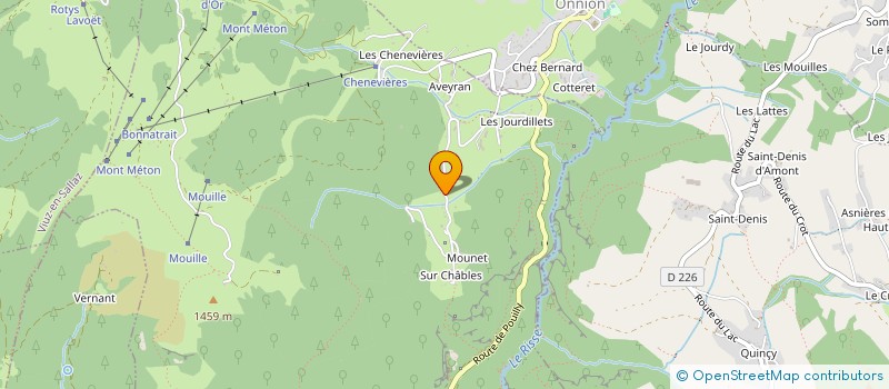 localisation de l'entreprise LES 2 LIONS  SAINT-JEOIRE