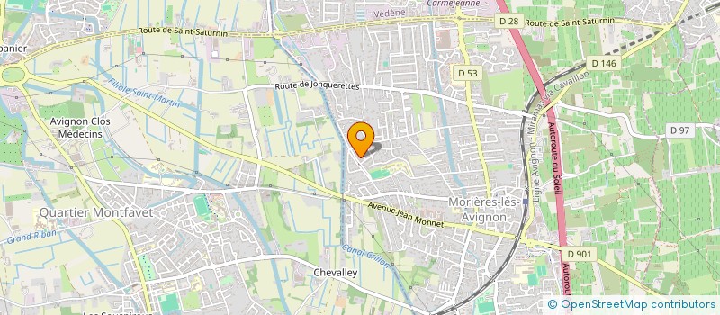 localisation de l'entreprise LES 2 LOGIS  MORIERES-LES-AVIGNON