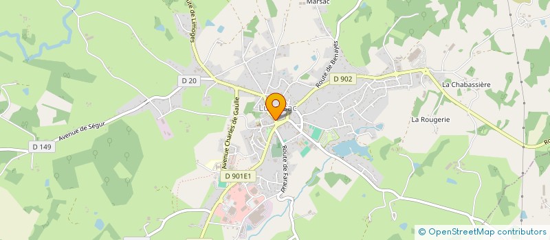 localisation de l'entreprise LES 2 LUTINS  LUBERSAC