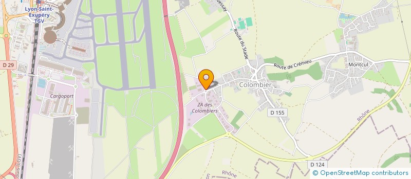 localisation de l'entreprise LES 2 LYS à COLOMBIER-SAUGNIEU