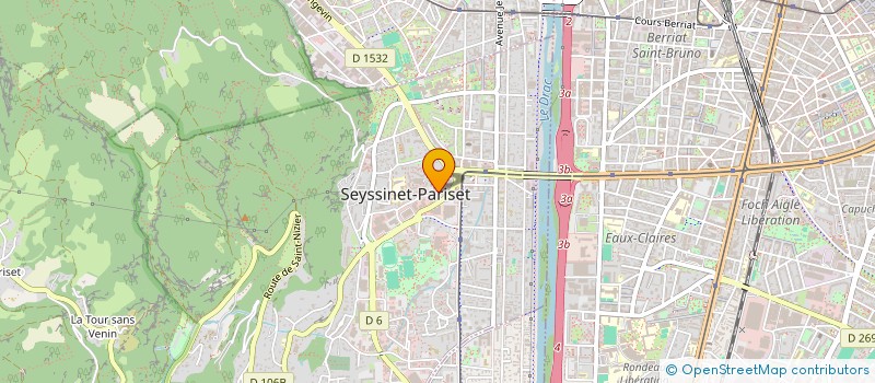 localisation de l'entreprise LES 2 M  SEYSSINET-PARISET