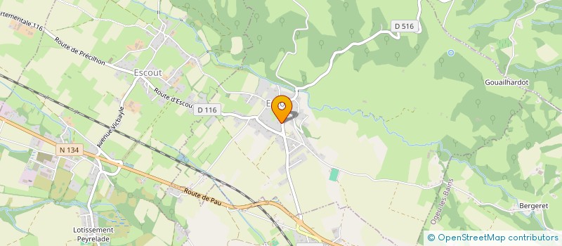 localisation de l'entreprise LES 2 M  ESCOU