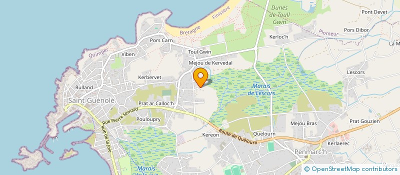 localisation de l'entreprise LES 2 M à PENMARCH