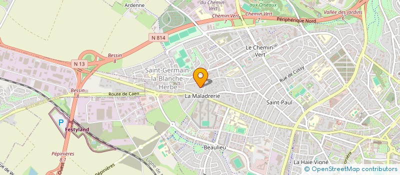 localisation de l'entreprise LES 2 M à CAEN