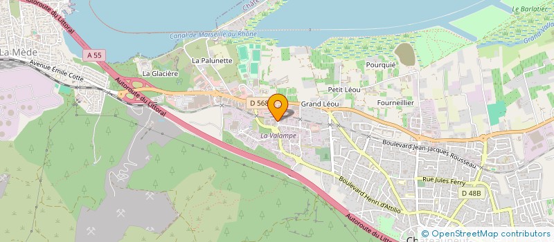 localisation de l'entreprise LES 2 M  CHATEAUNEUF-LES-MARTIGUES