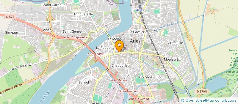 localisation de l'entreprise LES 2 M à ARLES