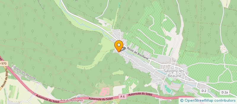 localisation de l'entreprise LES 2 M  SAVIGNY-LES-BEAUNE