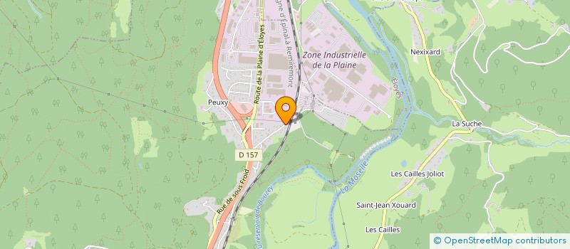 localisation de l'entreprise LES 2 M  SAINT-NABORD