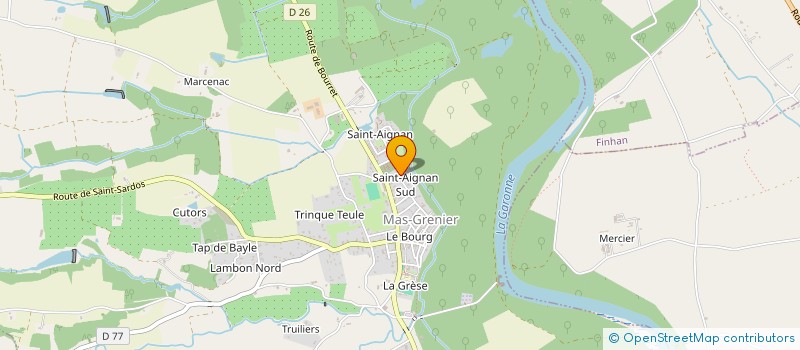 localisation de l'entreprise LES 2 M  MAS-GRENIER