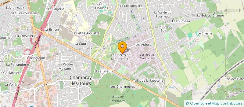 localisation de l'entreprise LES 2 MAILLETS  CHAMBRAY-LES-TOURS