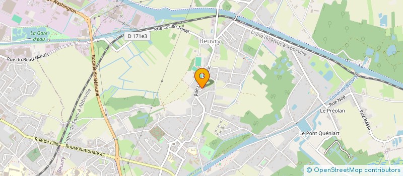 localisation de l'entreprise LES 2 MANCHES  BEUVRY