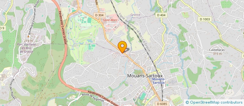 localisation de l'entreprise LES 2 MARCHES à GRASSE