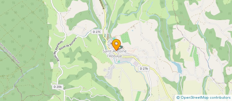 localisation de l'entreprise LES 2 MOUS  SAINT ANTOINE L'ABBAYE