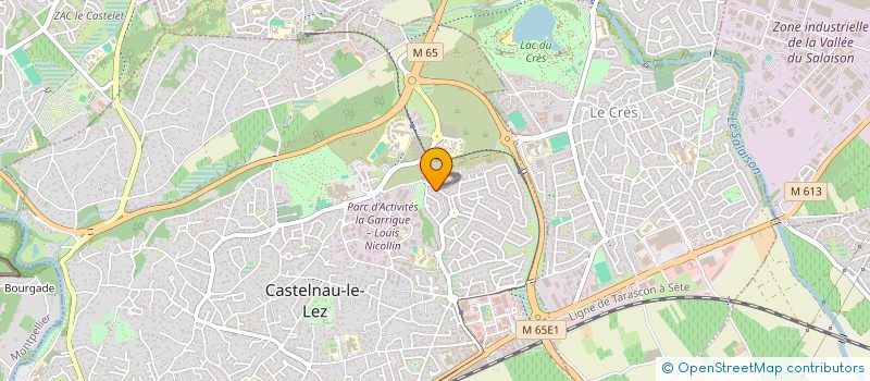 localisation de l'entreprise LES 2 OURS  CASTELNAU-LE-LEZ