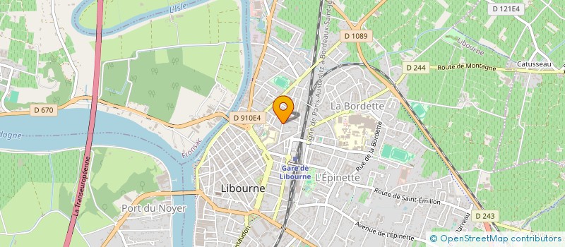 localisation de l'entreprise LES 2 P  LIBOURNE