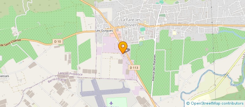 localisation de l'entreprise LES 2 PACHAS  LA FARE-LES-OLIVIERS