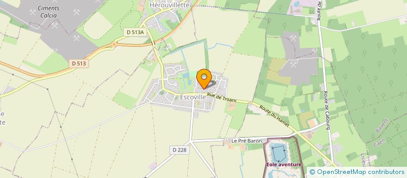 localisation de l'entreprise LES 2 PASCAL  ESCOVILLE