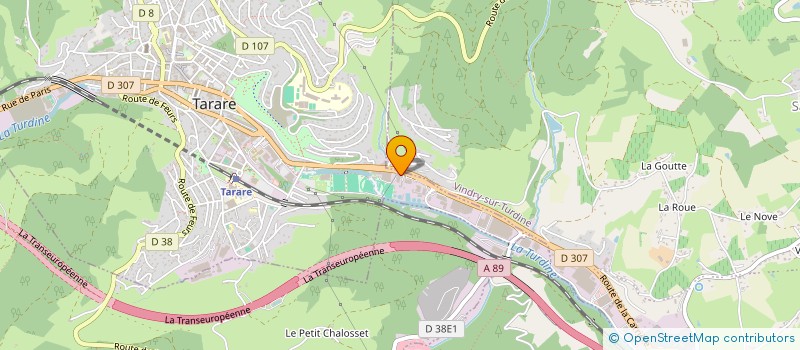 localisation de l'entreprise LES 2 PAT  TARARE