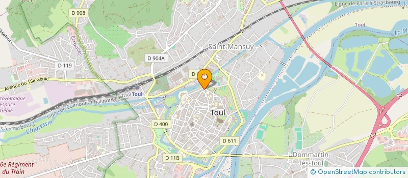 localisation de l'entreprise LES 2 PAUL  TOUL