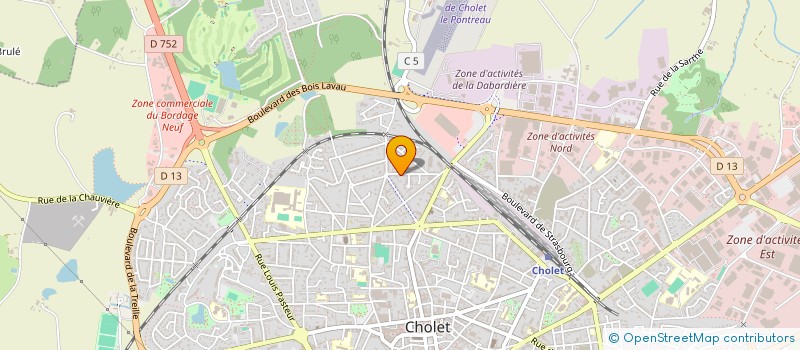 localisation de l'entreprise LES 2 PEINTRES à CHOLET